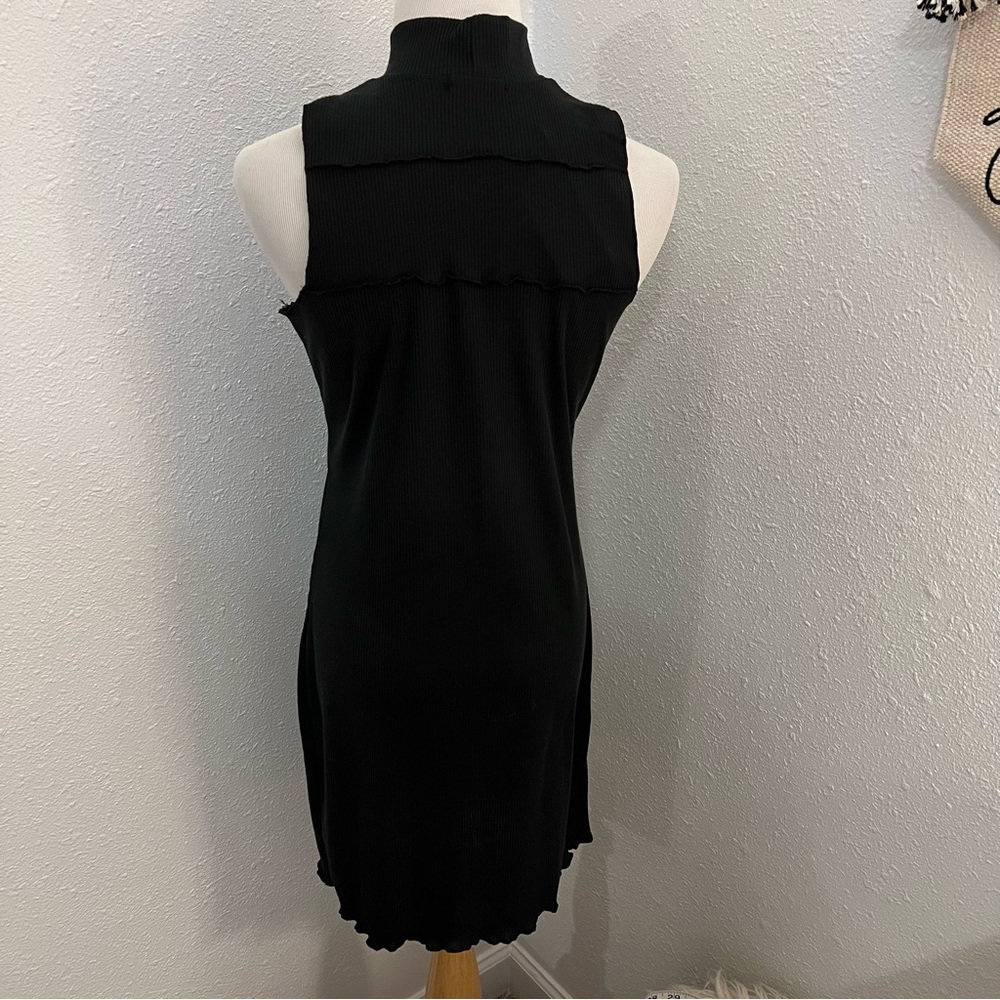 NWT Nasty Gal High Neck Fitted Midi Dress 8 - Picture 3 of 4